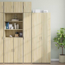 Berkfield Slim Storage Cabinet Sonoma Oak 30x42.5x225 cm Engineered Wood