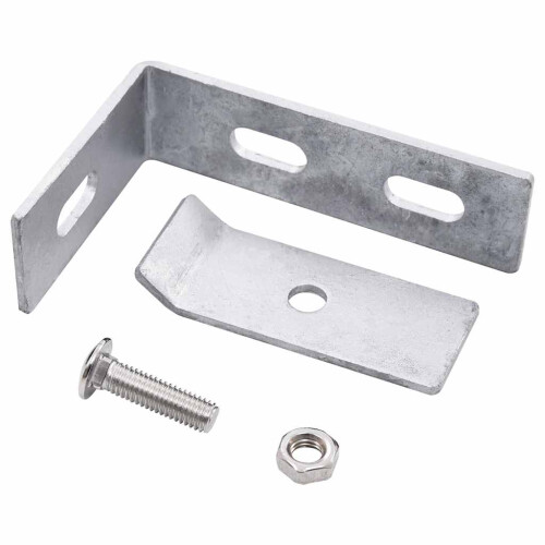 Berkfield Wall Corner Connector 10 Sets Silver 2