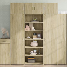 Berkfield Highboard Sonoma Oak 70x41x185 cm Engineered Wood