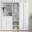 Berkfield Highboard White 45x41x185 cm Engineered Wood 1