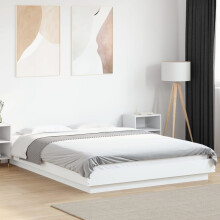 Berkfield Bed Frame without Mattress White 120x190 cm Small Double