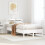 Berkfield Bed Frame without Mattress White 120x190 cm Small Double Solid Wood Pine 1