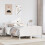 Berkfield Bed Frame without Mattress White 120x190 cm Small Double Solid Wood Pine 1
