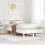 Berkfield Bed Frame without Mattress White 75x190 cm Small Single Solid Wood Pine 1