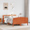 Berkfield Bed Frame without Mattress Wax Brown 120x190 cm Small Double Solid Wood Pine 1