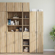 Berkfield Slim Storage Cabinet Sonoma Oak 30x42.5x225 cm Engineered Wood