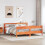 Berkfield Bed Frame without Mattress Wax Brown 180x200 cm Super King Solid Wood Pine 1