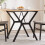 Berkfield Dining Table Y-Frame 80x80x75 cm Solid Wood Pine and Steel 1