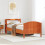 Berkfield Bed Frame without Mattress Wax Brown 100x200 cm Solid Wood Pine 1