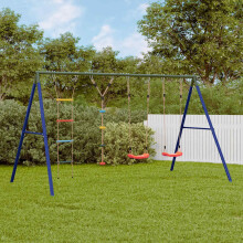 Berkfield Outdoor Swing Set with Swings. Ladder. Disc Swing