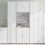Berkfield Highboard White 80x42.5x249 cm Engineered Wood 1