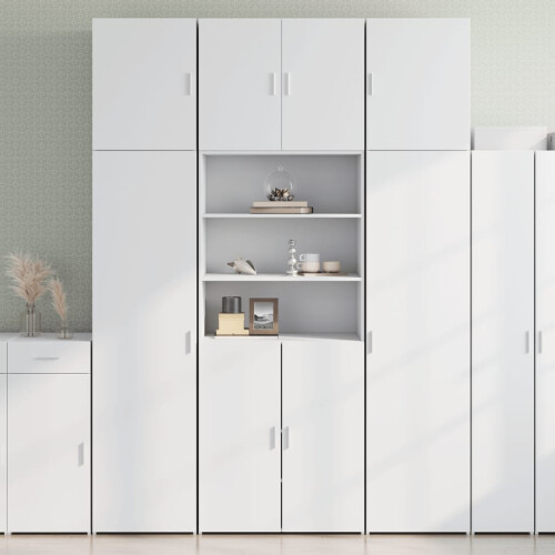 Berkfield Highboard White 80x42.5x249 cm Engineered Wood