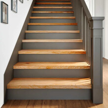 Berkfield Stair Treads 2 pcs Light Brown 100x25x2 cm Solid Wood Oak