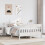 Berkfield Bed Frame without Mattress White 150x200 cm King Size Solid Wood Pine 1