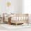 Berkfield Bed Frame without Mattress 75x190 cm Small Single Solid Wood Pine 1