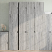 Berkfield Highboard Grey Sonoma 80x42.5x249 cm Engineered Wood