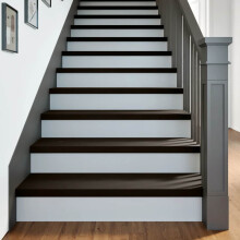 Berkfield Stair Treads 2 pcs Dark Brown 90x30x2 cm Solid Wood Oak