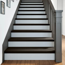Berkfield Stair Treads 2 pcs Dark Brown 100x30x2 cm Solid Wood Oak