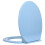 Berkfield Soft-Close Toilet Seat Blue Oval 3