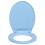Berkfield Soft-Close Toilet Seat Blue Oval 4