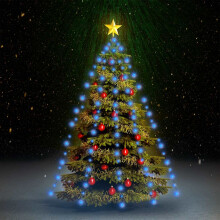 Berkfield Christmas Tree Net Lights with 180 LEDs Blue 180 cm