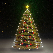 Berkfield Christmas Tree Net Lights with 180 LEDs Cold White 180 cm