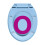 Berkfield Soft-Close Toilet Seat Blue Oval 9