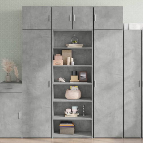 Berkfield Highboard Concrete Grey 70x41x185 cm Engineered Wood