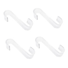 4pcs Multifunctional Over the Door and Radiator Hooks for Towels Coats Hats, SpaceSaving Bathroom Organizer