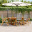 Berkfield 7 Piece Garden Dining Set Grey Poly Rattan and Solid Wood 1