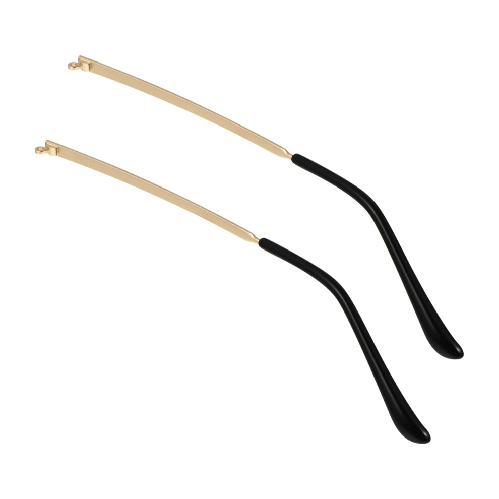 Golden Metal Replacement Eyeglass Temples Set Of 4 Â Durable Hinged Sunglasses Temple Arms For Easy Installation