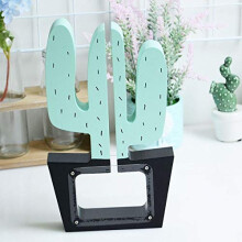 Nordic Wooden Cactus Piggy Bank for Kids, Minimal Style Money Box Home Decor Birthday Gift