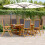 Berkfield 7 Piece Garden Dining Set Anthracite Fabric and Solid Wood 1