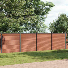 Berkfield Fence Panel Brown 699x186 cm WPC