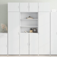 Berkfield Highboard White 80x42.5x185 cm Engineered Wood