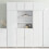 Berkfield Highboard White 80x42.5x185 cm Engineered Wood 1