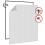 Berkfield Magnetic Insect Screen for Windows White 100x120 cm 4