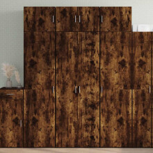 Berkfield Highboard Smoked Oak 70x42.5x185 cm Engineered Wood