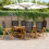 Berkfield 7 Piece Garden Dining Set Black Poly Rattan and Solid Wood 1