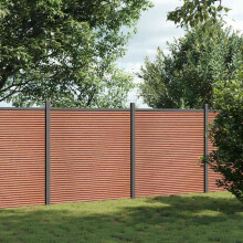 Berkfield Fence Panel Brown 353x186 cm WPC