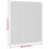 Berkfield Magnetic Insect Screen for Windows White 100x120 cm 8