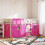 Berkfield Bunk Bed without Mattress Pink 90x200 cm Solid Wood Pine 1