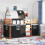 Berkfield Bunk Bed without Mattress White&Black 80x200 cm Solid Wood Pine 1