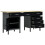Berkfield Workbench Black 160x60x85 cm Steel 2