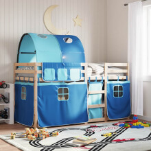 Berkfield Bunk Bed without Mattress Blue 90x200 cm Solid Wood Pine