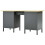Berkfield Workbench Black 160x60x85 cm Steel 4