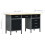 Berkfield Workbench Black 160x60x85 cm Steel 9