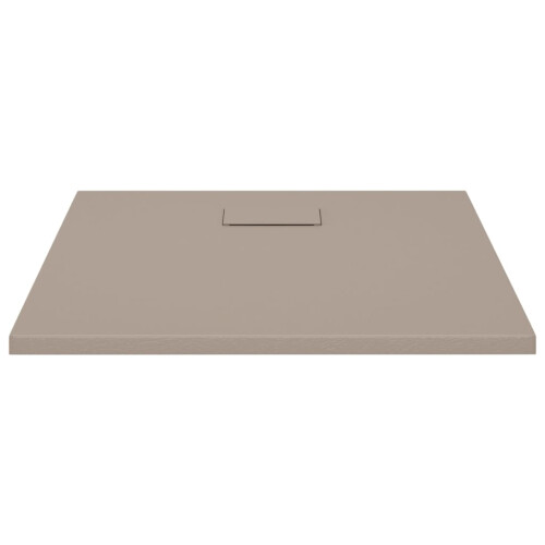 Berkfield Shower Base Tray SMC Brown 80x80 cm 2