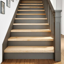 Berkfield Stair Treads 8 pcs Untreated 90x25x2 cm Solid Wood Oak