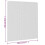 Berkfield Magnetic Insect Screen for Windows White 130x150 cm 8